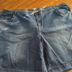 Woman Within Stretch Denim Shorts